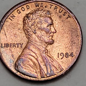 1984 Lincoln Cent Error – Two Die Cracks, Collectible Penny