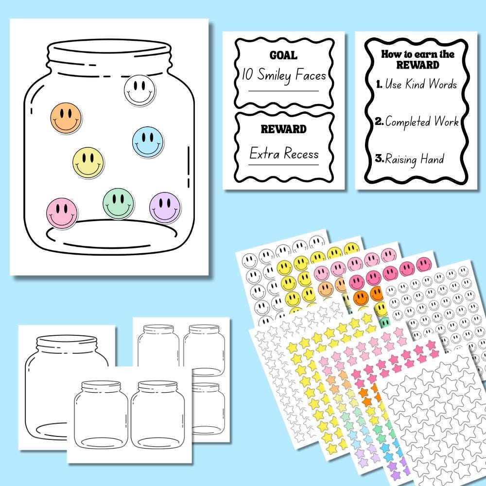 Printable Behavior Reward Jar System | Whole Class, Group, or ...