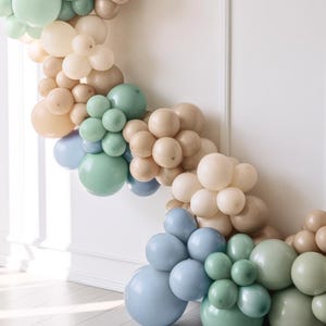 The Big One Balloon Arch DIY Kit Party Garland Surf Theme Baby Shower First Birthday Mint Neutral Tropical Beach Boy Summer Balloons