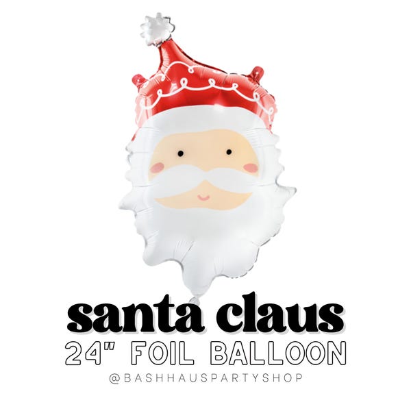 Foil Santa Balloons Etsy