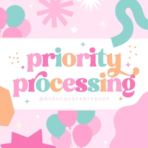 Priority Processing | RUSH HANDLING | Please read listing description!