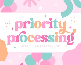 Priority Processing | RUSH HANDLING | Please read listing description!
