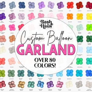 Custom Balloon Garland Kit | DIY Balloon Arch | Choose Your Colors | Baby Shower | Bridal Shower | Party Decor | Customizable Decor