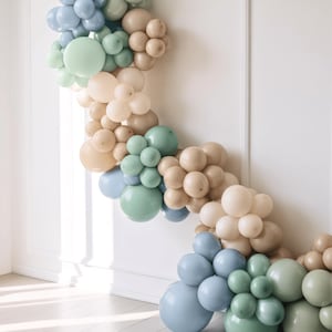 The Big One Balloon Arch DIY Kit Party Garland Surf Theme Baby Shower First Birthday Mint Neutral Tropical Beach Boy Summer Balloons
