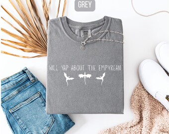 Comfort Color Empyrean series shirt, Fourth Wing shirt, Irone Flame, Onyx Storm, Book related shirt, bookish tshirt, Fantasy book shirt
