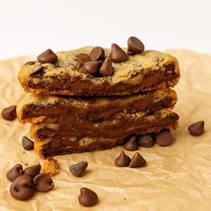 Gourmet Chocolate Chip Cookies: Thick, Gooey, Chewy Homemade Treat