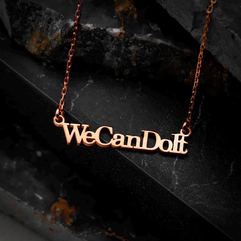 self love necklace; meaningful motivational gift; personalized jewelry for activists; waterproof engraved chain; handmade empowerment charm; gold filled delicate necklace; minimalist quote jewelry; custom feminist accessory; perfect for layering; birthday gift for daughters; mother daughter empowering necklace; dainty gold charm