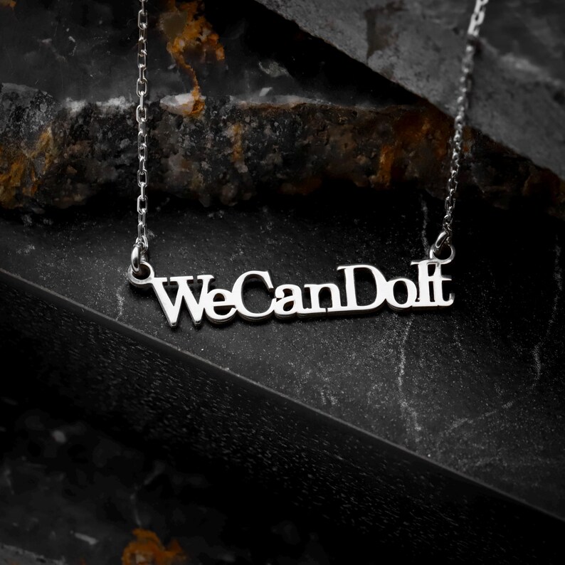 custom jewelry for her; personalized quote necklace; empowering pendant gold; motivational jewelry women; gold filled necklace; silver gift for her; dainty chain with word; unique women’s day gift; engraved message jewelry; inspirational birthday present; necklace for girl boss; feminist silver necklace; handcrafted word pendant