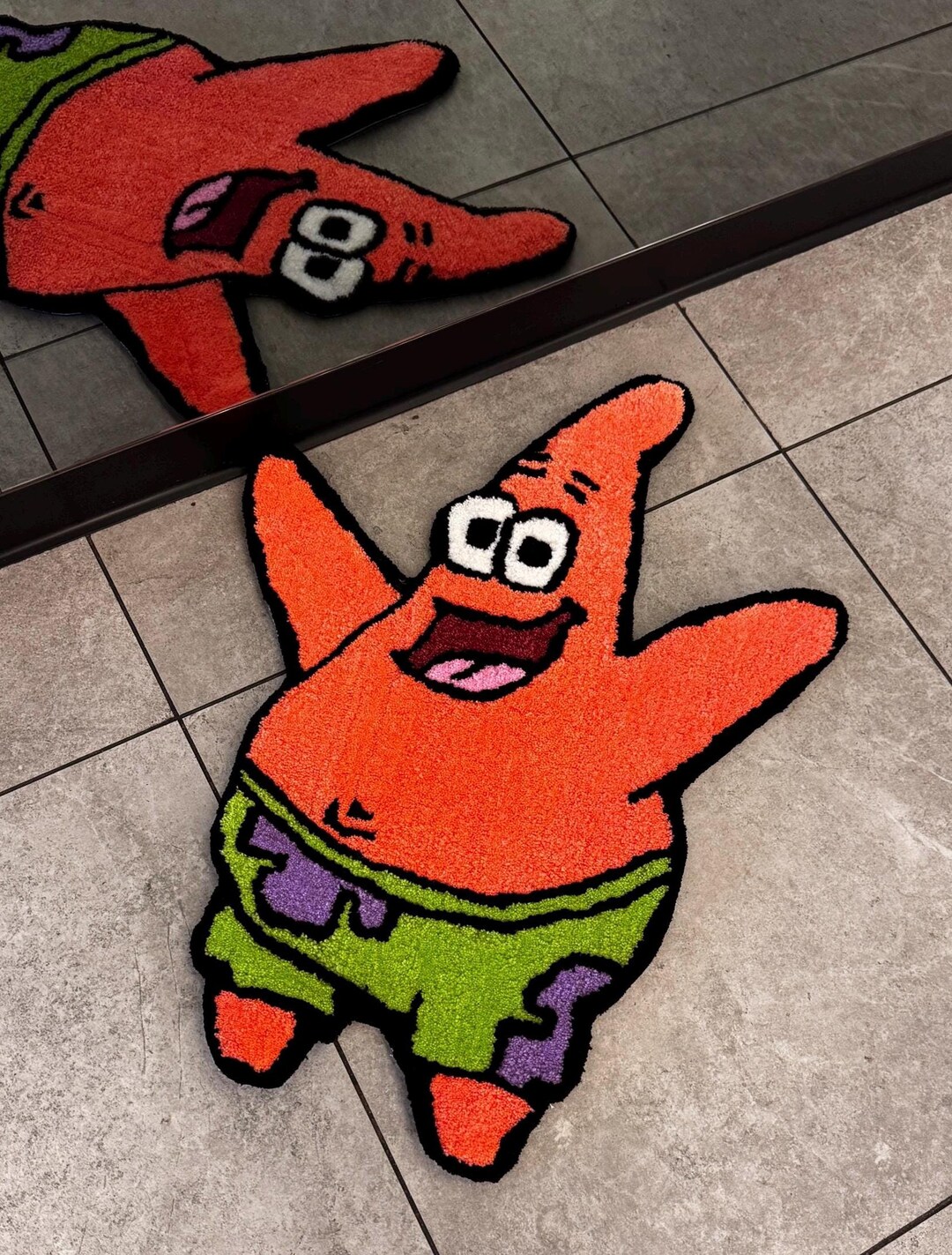 Handmade Pink Starfish Tufted Rug – Cartoon Style Rug, Custom Size ...