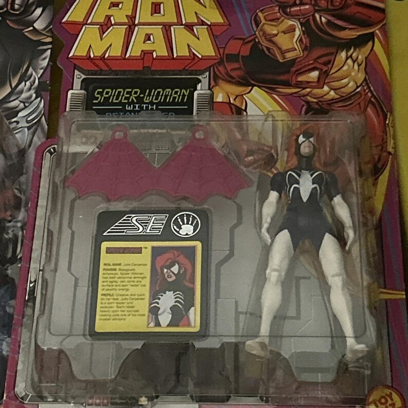 1995 Toy Biz Marvel Iron Man Stealth Actionfigur Lot Of 9 New On Card Bild 5
