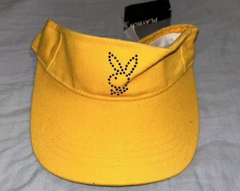 Visière/chapeau Playboy vintage des années 1990, lapin jaune neuf TN-O. A4