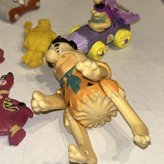 ヴィンテージ フリントストーン おもちゃ ロット PVC & ラバー