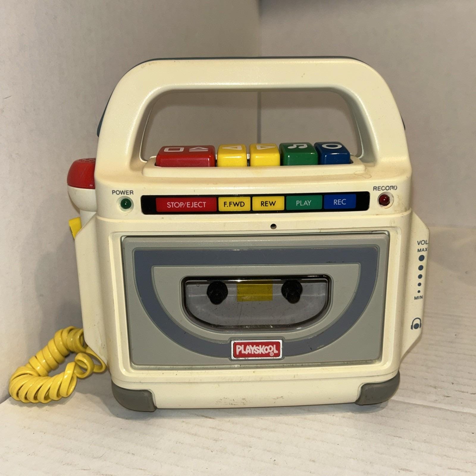 【玩具】カセットプレイヤー 1990年代のヴィンテージ Playskool カセットテーププレーヤー