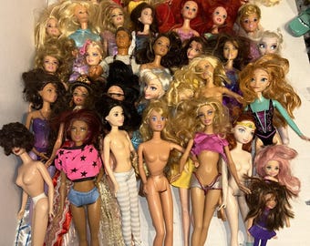 Barbie Disney Doll Lot Of 35 Random Great For Customs Or OOAK or Play