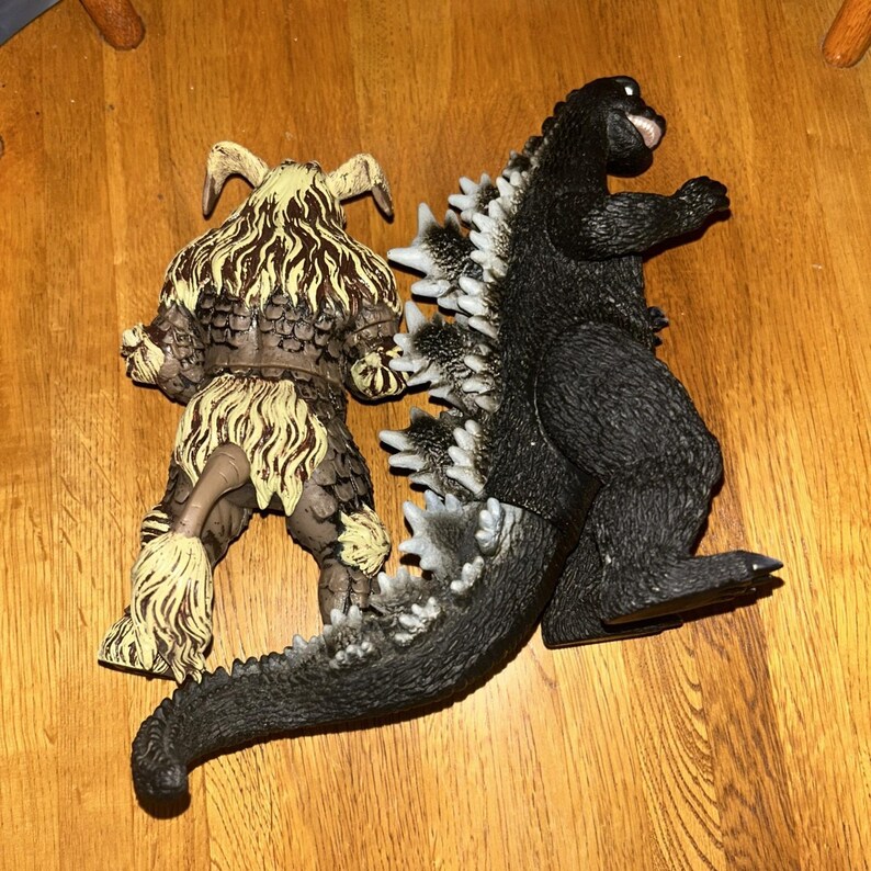 Godzilla & King Caesar Action Figures Bandai Toho A4 image 2