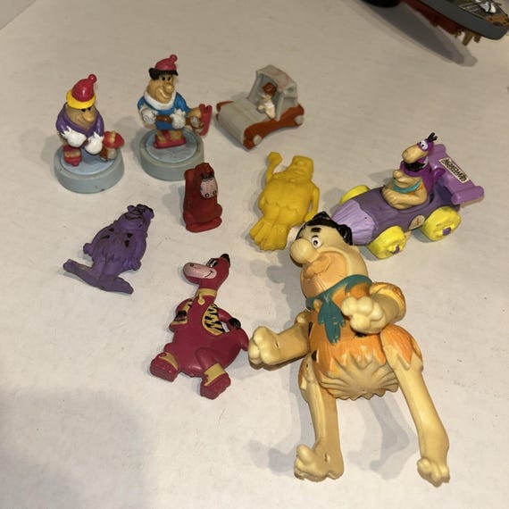 ヴィンテージ フリントストーン おもちゃ ロット PVC & ラバー