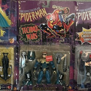 1996 Toy Biz Marvel The Amazing Spider-Man Action Figure Lot Of 10 New On Cards image 4