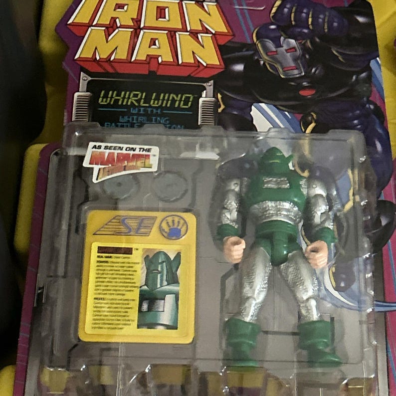 1995 Toy Biz Marvel Iron Man Stealth Actionfigur Lot Of 9 New On Card Bild 8