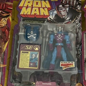 1995 Toy Biz Marvel Iron Man Stealth Actionfigur Lot Of 9 New On Card Bild 6