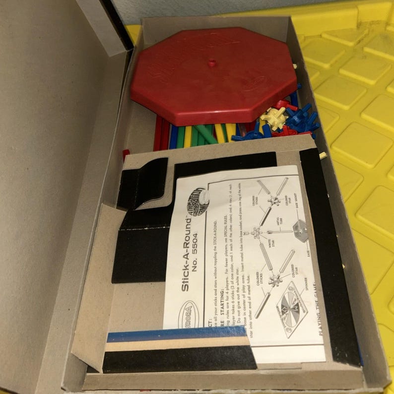 RARE vintage AURORA 1968 Stick A Round A New Generation Game image 4
