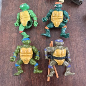 Leo Leonardo Raph Donatelo Mike 1991 TMNT Tortugas Ninja Adolescentes Mutantes Playmates