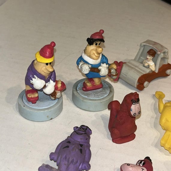ヴィンテージ フリントストーン おもちゃ ロット PVC & ラバー