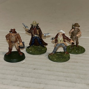 Figuras en miniatura de metal de Ral Partha, vaquero del Salvaje Oeste, Warhammer