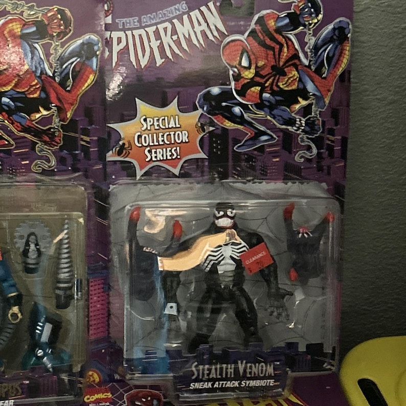 1996 Toy Biz Marvel The Amazing Spider-Man Action Figure Lot Of 10 New On Cards image 5