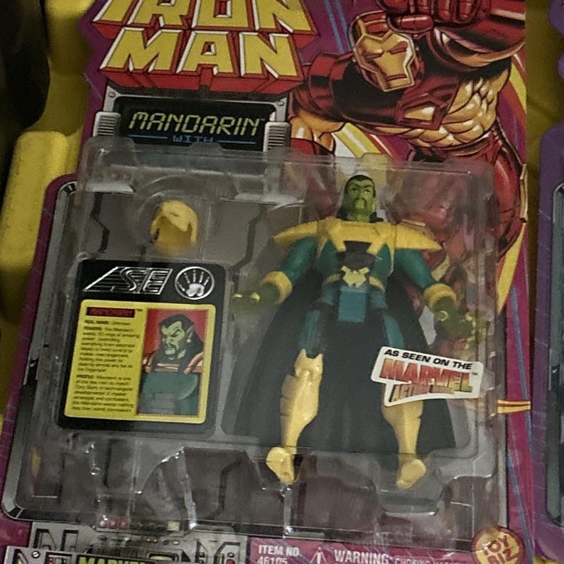 1995 Toy Biz Marvel Iron Man Stealth Actionfigur Lot Of 9 New On Card Bild 7