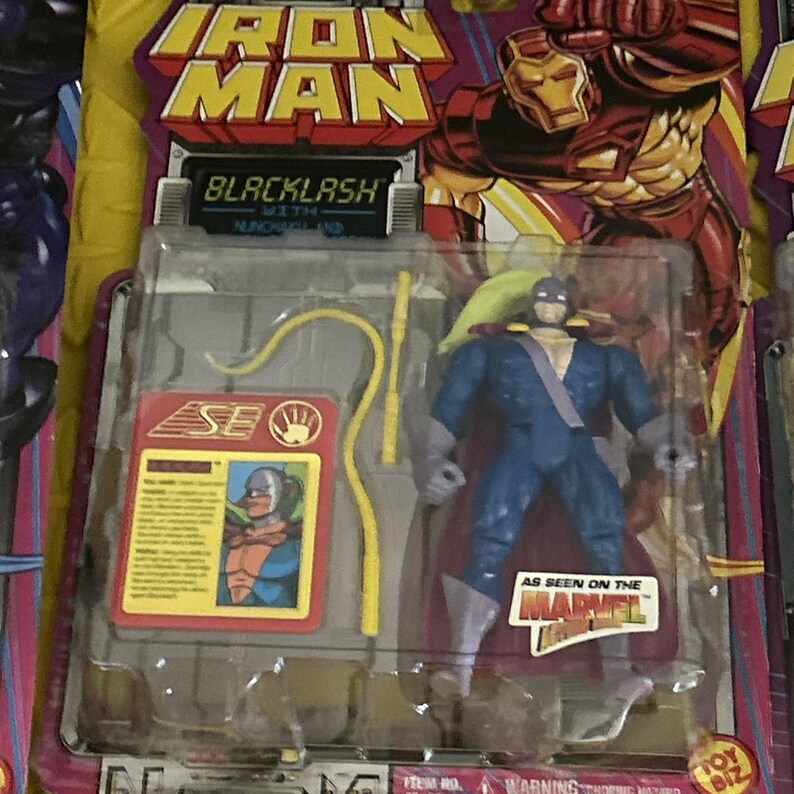 1995 Toy Biz Marvel Iron Man Stealth Actionfigur Lot Of 9 New On Card Bild 9