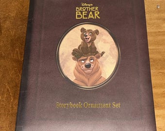Disney's Brother Bear Storybook Ornament Set of 5 Koda Kenai Rutt Tug Tuke