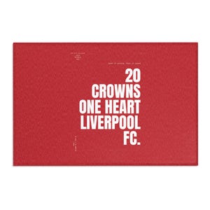 Liverpool League Champions Area Rug 2025 Winners 20th Personalised Football Man Cave flooring Boys Dad Birthday Gift