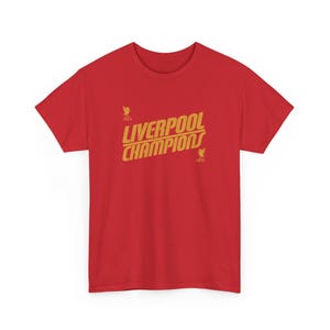 Liverpool FC Premier League Champions 2025 Gift Shirt - LFC Style Liverpool T-Shirt - You&#39;ll Never Walk Alone Gift for Dad Gift for Son