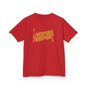 Liverpool FC Premier League Champions 2025 Gift Shirt - LFC Style Liverpool T-Shirt - Present for Kids Young Fans