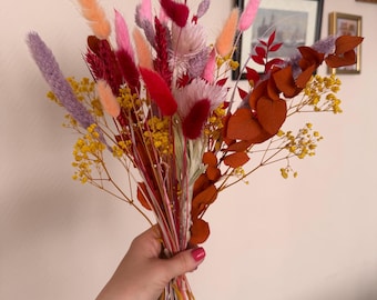 Trockenblumenstrauß Wohnung Geschenk –  | Hochzeit Blumen Handgemachte Deko | ca. 30 cm Deko Tischdeko