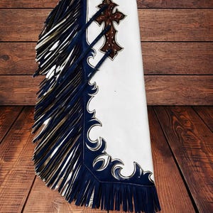 Handmade Leather Fringe Chinks Chaps: Unisex Western Riding Wear
