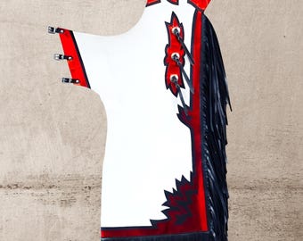 Handmade Leather Fringe Chinks, Western Riding Chaps, Rodeo Gear