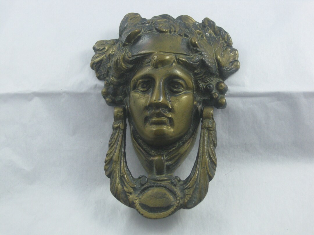 Large Brass Cast Goddess Door Knocker in Regency Style Etsy
