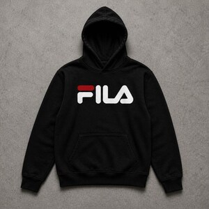 Mens Fila Logo Fleece Hoodie Sweatpants Tracksuit Set Jogging Streetwear Outfit