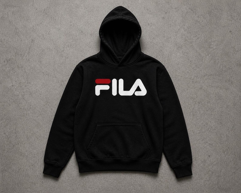 Mens Fila Logo Fleece Hoodie Sweatpants Tracksuit Set Jogging Streetwear Outfit