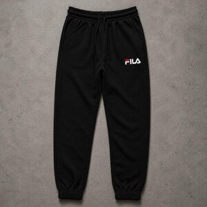 Mens Fila Logo Fleece Hoodie Sweatpants Tracksuit Set Jogging Streetwear Outfit