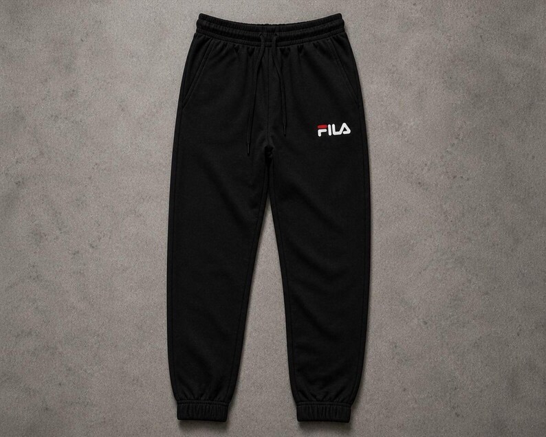Mens Fila Logo Fleece Hoodie Sweatpants Tracksuit Set Jogging Streetwear Outfit