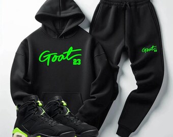 electric green jordan 6 hoodie