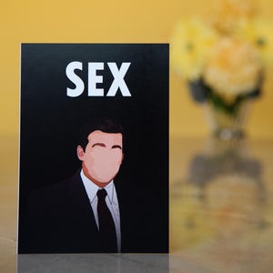 Michael Scott SEX Card | Multi Purpose Funny Greeting Card for fans of The Office USA | Blank 5x7 with envelope | Eco Friendly