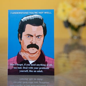 pas bien de Ron Swanson de Zazzle.be Liste d'envies Vous avez des idées ? Parcs et loisirs | Carte Parcs et loisirs s'améliorent bientôt | Vierge 5 x 7 avec enveloppe | Respectueux de l'environnement