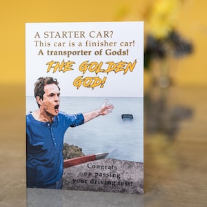Dennis Reynolds Starter Car Card für neue Fahrer | Komödien Karte für immer sonnig in Philadelphia-Fans | Blanko 13x18 mit Umschlag | Umweltfreundlich