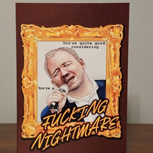 Bob Mortimer Taskmaster Card for Birthdays, Anniversaries, Valentines and more