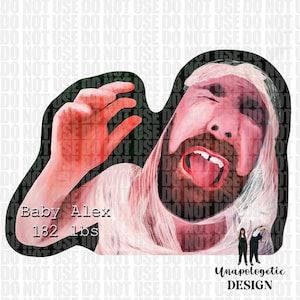Alex Horne Baby Sticker | Little Alex Horne | Taskmaster TV Show | Approx. 7cm x 5cm