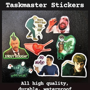 Taskmaster Stickers - 8 Choices
