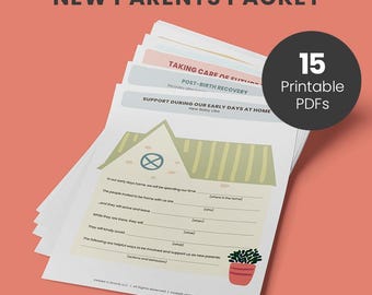 New Parent Printable Guide – Gentle Postpartum Support & Practical Tips for Early Parenthood (Digital Download)